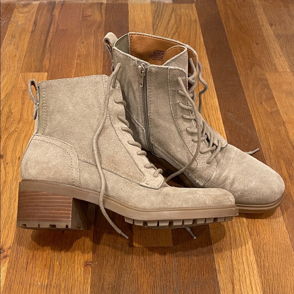 Lucky Brand Tan Lace-Up Boots for Women
